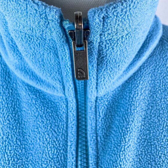 The North Face Fleece Jacket Womens Size L Ridge Fleece Full Zip Sky Blue Jacket - Picture 11 of 13